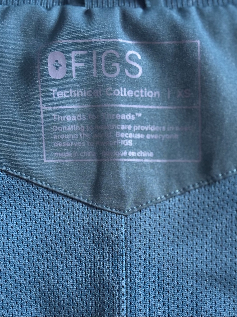FIGS Sydney Performance Scrub Jacket Caribbean Blue Size XS - Picture 13 of 14